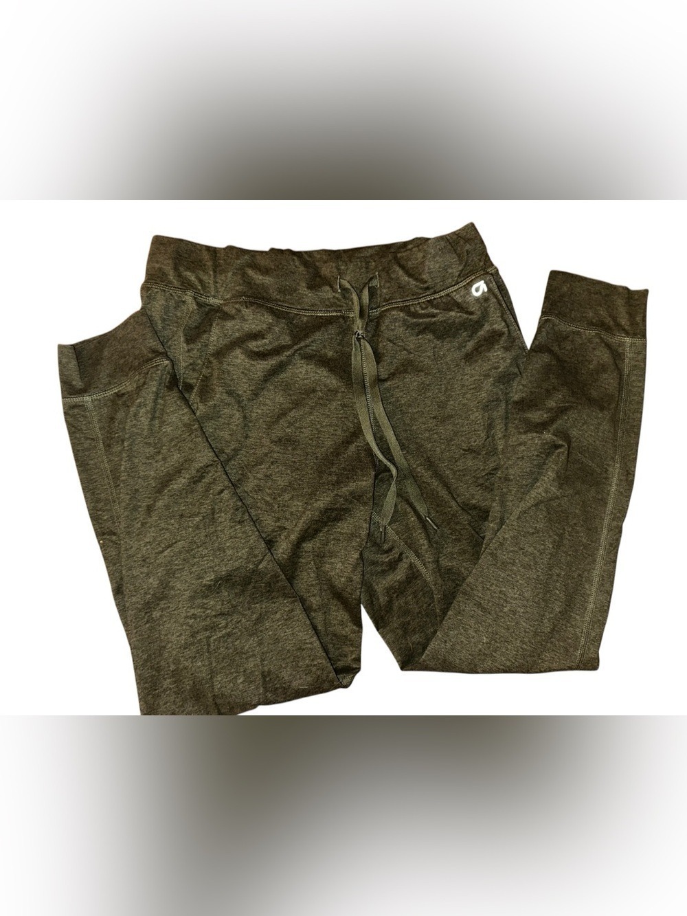 GapFit Brushed Tech Jersey Joggers Dark Olive Loungewear Workout Small - Picture 4 of 9